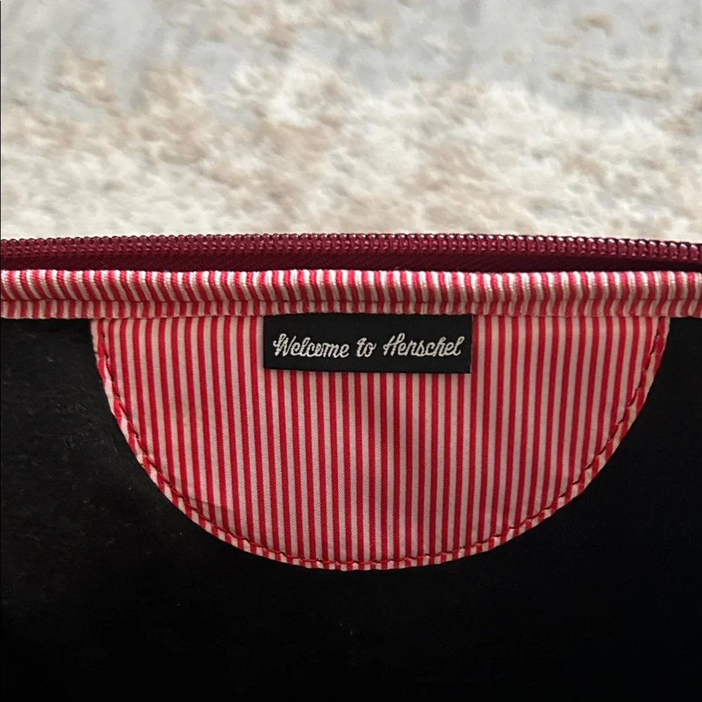 Herschel Supply Company Burgundy and Tan Laptop Sleeve